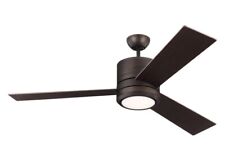 56 Inch 3 Blade Ceiling Fan With Light Kit-roman Bronze Finish - Ceiling Fans -