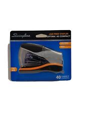 Swingline Stapler Optima 40 Compact Low Force 40 Sheets Blacksilver--new