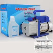4cfm 1 Stage Vacuum Pump 13hp Rotary Vane Hvac Refrigeration Air Conditioning