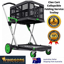 Clax Cart Shopping Collapsible Portable Mobile Folding Trolley 1 Basket