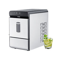 Vevor Nugget Ice Maker Countertop 37lbs24h Portable Ice Cube Machine Self-clean