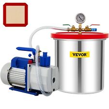 Vevor 5 Gallon Vacuum Chamber With 7cfm Pump Vacuum Chamber Kit 34hp Dual Stage