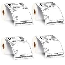 4 Rolls 4x6 Direct Thermal Shipping Labels - 250 Per Roll - 1000 Labels