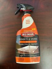 Weiman Granite Stone Marble Countertops 3-in-1 Clean Polish Protect 24oz Spray