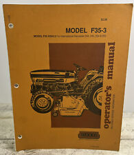 Woods Model F35-3 Mower For International Harvester 244 254 Operators Manual