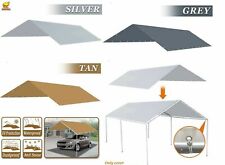 Waterproof Replacement Canopy 10x20 Carport Tent Top Garage Cover Only W Bungee