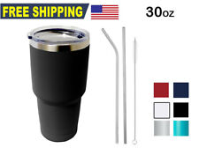 30oz Stainless Steel Tumbler Sip Lid Straw Vacuum Double Wall Insulated Bottle