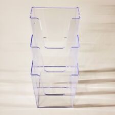 Clear Acrylic 3-pocket Brochure Document Literature Display Holder Stand - New
