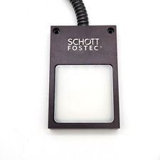 Schott Fostec Stereo Microscope Machine Vision Backlight Fiber Optic Illuminator
