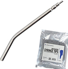 Metal Dental Air Water Syringe 3 Way Autoclavable Nozzles Reusable