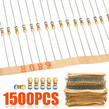 1500pcs 14w 75 Values Carbon Film Resistor Assorted Kit 1 Ohm 10m Ohm 5