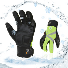 Vgo 12pairs -4 Lined Touchscreen Waterproof Winter Work Gloves Sl8777fw-b-y