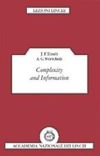 Complexity And Information By J. F. Traub New