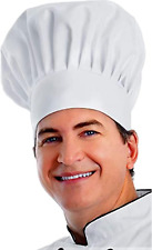 Chef Hat Adult Premium Adjustable Elastic Baker Kitchen Cooking Chef Cap New