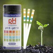 Soil Ph Test Strips Kit100 Tests-professional 0-14 Ph Universal Test Paper Kit