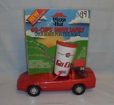 Plastic Red Corvette Car Pizza Hut Carryout To Go Cup Restaurant Display 1988