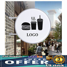Outdoor Led Light Box Round Double Sided Advertising Illuminated Projecting Sign