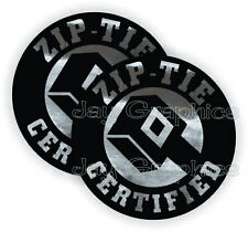 Chrome Zip Tie Certified Funny Hard Hat Stickers Safety Welding Helmet Decals
