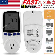 Lcd Digital Power Meter Energy Monitor Volt Watt Electricity Analyzer Socket Us