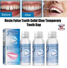 3 Resin False Teeth Solid Glue Temporary Tooth Gap Filler Tooth Repair Moldable