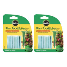 Miracle-gro Indoor Plant Food Spikes 24 Ct Fertilizer Continuous Feeding 2-pack
