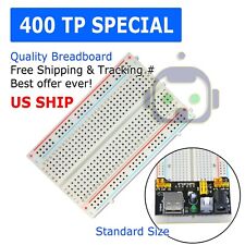 400 Tie Point Solderless Pcb Mb-102 Mb102 Breadboard For Arduino Test Diy Usa