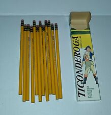 Box Of 12 Dixon Ticonderoga No.3 Hard Pencils 1388 Vtg Mcm Nos Unsharpened