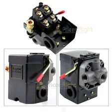 4 Port Air Compressor Pressure Switch Control Valve 95-125 Psi W Unloader