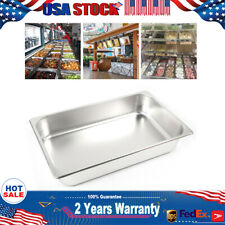 6x Full Size 24 Deep 8.513l Stainless Anti-clog Steam Tablehotel Buffet Pans