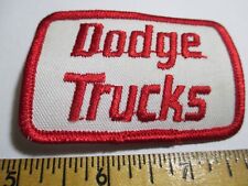 Dodge Trucks Patch Car Auto Wheels Utility Vehicle Auto Truck Nos Vintage 70s