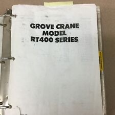 Grove Rt400 Rt418 Rt422 Crane Service Shop Repair Manual Rough Terrain Hydraulic