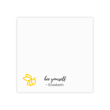 Be Yourself Custom Sticky Notes With Name And Bee Cute Personalized 3m Post Its