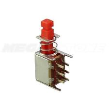 1 Pc Dpdt Latching Push Button Switch On-on Pc-pin Right Angle - Usa Seller