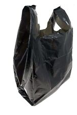 Bags Med 19.5 X 6 X 12.5 Black T-shirt Plastic Grocery Shopping Bags 1000pcs