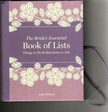 The Brides Essential Book Of Lists - Things To Do - Wedding Planner With Pocket