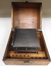 Hermann Schmidt 6 X 6 Magnetic Sine Plate With Wooden Case - Ps18