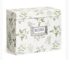 Martha Stewart Collection Recipe Card Box Organizer New 5 X 7 Dividers Tabs