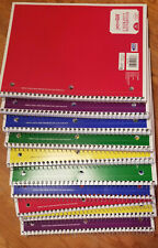 Lot Of 10 Spiral Notebooks School College Ruled 70 Pgs