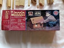 1996 Woodsman Log Cabin Wooden Kit Lincoln Logs Like Vintage Toy
