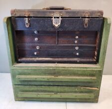 Antique H. Gerstner Sons 7 Drawer Machinists Tool Box Chest With Base Cabinet