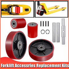 Pallet Jack Lift Truck Steer Load Wheels Replacement Kits Full Set With Bearings