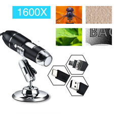 8led 1600x 10mp Usb Digital Microscope Endoscope Magnifier Camera W Stand