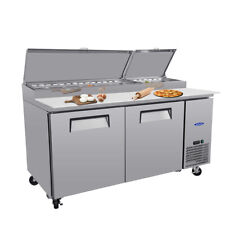 67 Commercial Pizza Prep Table With A Built-in Refrigerator Etl Certified 20ft