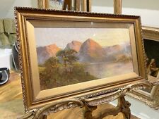Old Master Fe Jamieson Oil Painting Scottish Mountain 19th Century Nice Frame