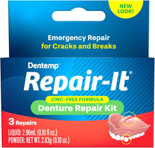 Dentemp Repair Kit - Repair-it Advanced Formula Denture Repair Kit - Denture