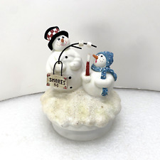 Midwest Christmas Snowman Smores Jge Candle Topper Lid Holiday Decor