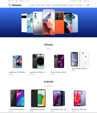 Smart Phones Tablets Store Website Ecommerce Dropship Affiliate Ecommerce