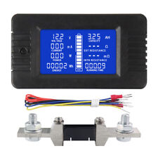 Dc Multifunctional Battery Monitor Voltage Ampere Power Panel Meter 0-200v 200a