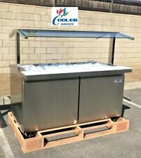 New 60 Commercial Cold Table Refrigerator Cooler Buffet Salad Bar Fruit Nsf Ul