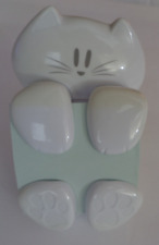 White 5.5 Post-it Cat Figure Pop-up Note Fun Cute Dispenser Holds 3x3 Post-it